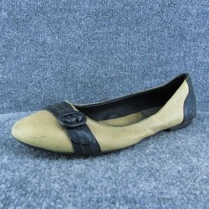 Born Women Flat Shoes Brown Leather Slip On Size‎ 10.5 Medium